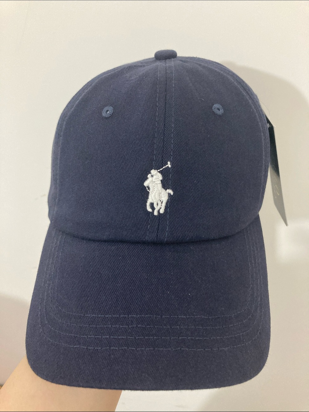 Polo by Ralph Lauren Navy Baseball Cap with White Logo